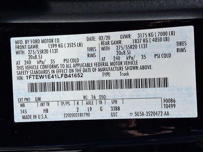 2020 Ford F-150 Lariat