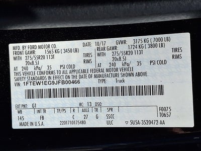 2018 Ford F-150 XLT