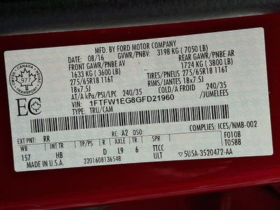 2016 Ford F-150 XLT