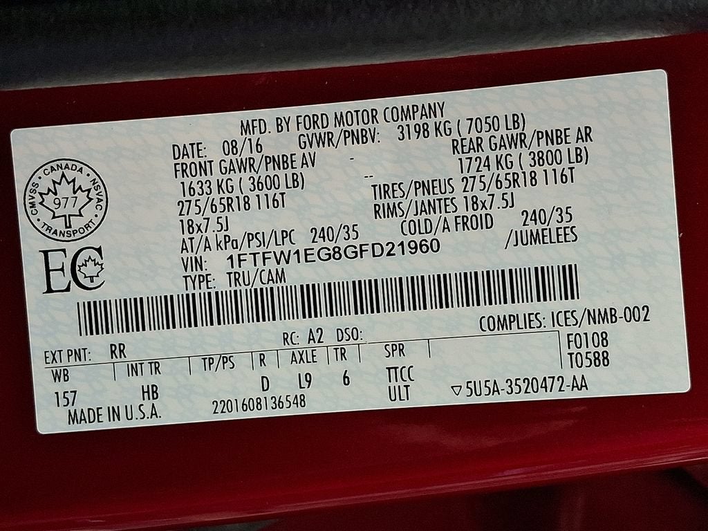 2016 Ford F-150 XLT