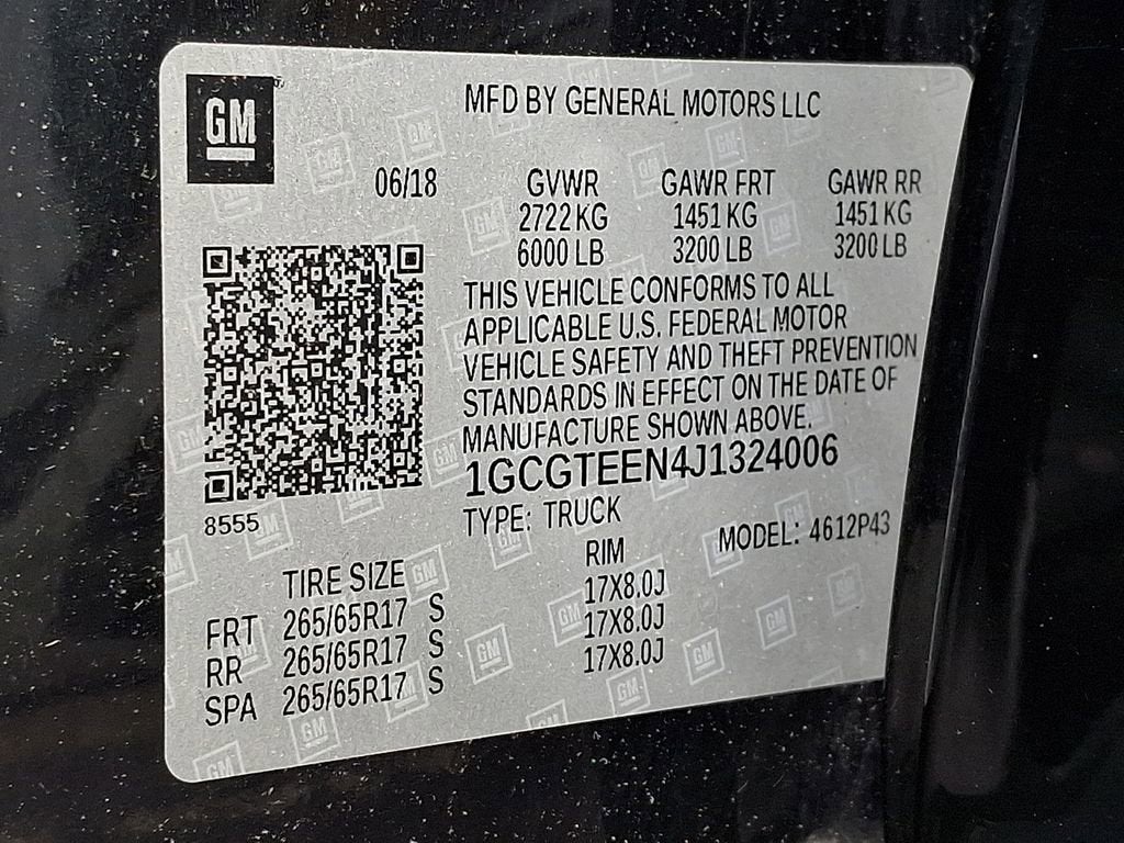 2018 Chevrolet Colorado 4WD ZR2