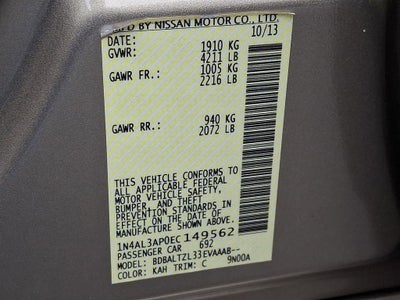 2014 Nissan Altima 2.5 SV