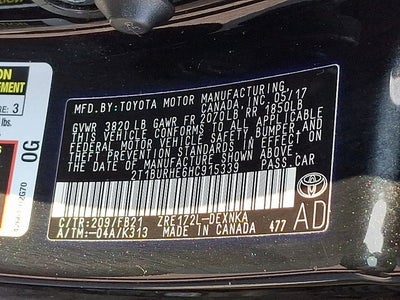 2017 Toyota Corolla LE