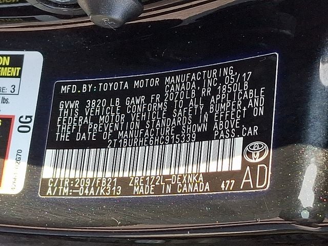2017 Toyota Corolla LE