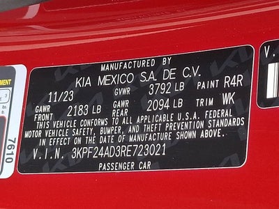2024 Kia Forte LXS