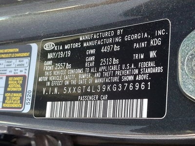 2019 Kia Optima LX