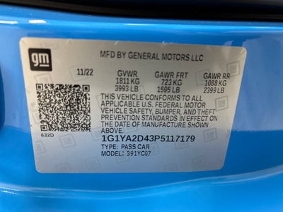 2023 Chevrolet Corvette Stingray 1LT