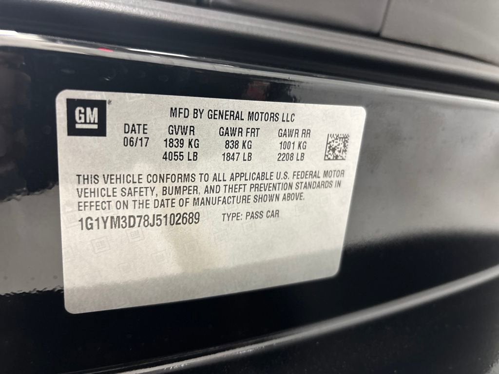 2018 Chevrolet Corvette Stingray Z51 3LT