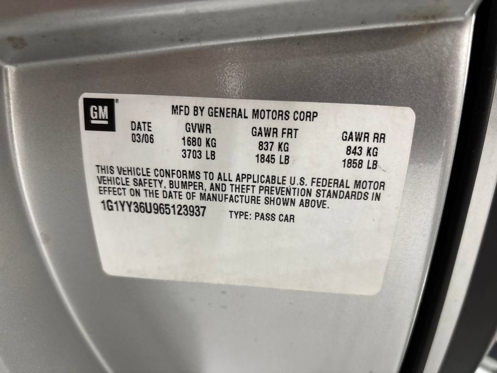 2006 Chevrolet Corvette 2dr Conv