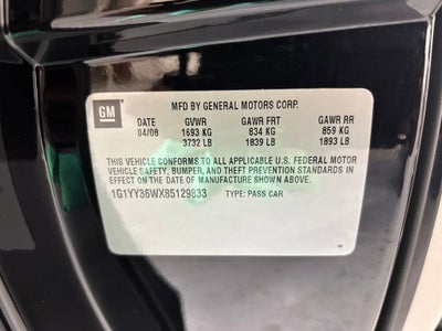 2008 Chevrolet Corvette 2dr Conv