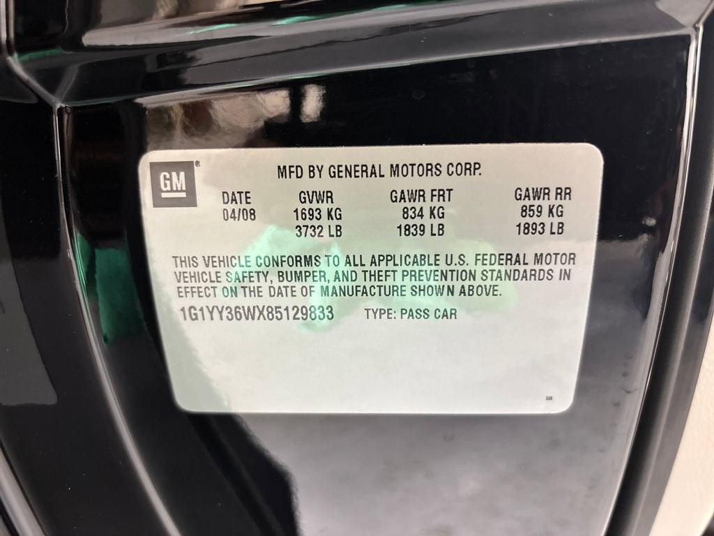 2008 Chevrolet Corvette 2dr Conv