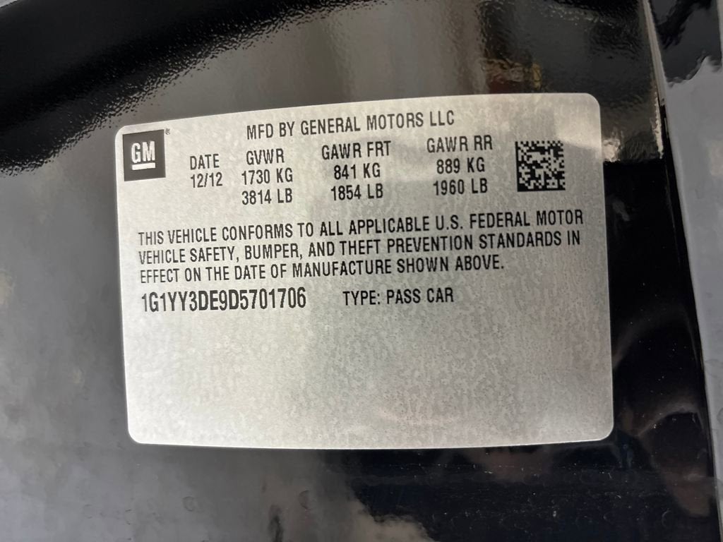 2013 Chevrolet Corvette Grand Sport 427 1SB