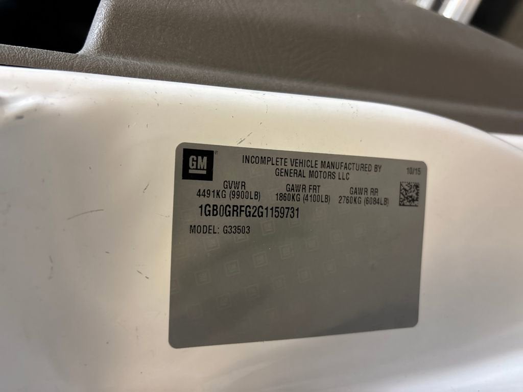 2016 Chevrolet Express Cutaway 3500 3500 Van 139"