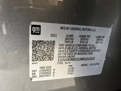 2022 Chevrolet Tahoe RST