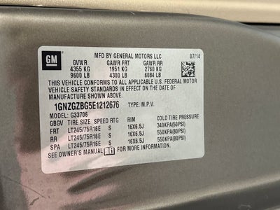 2014 Chevrolet Express Passenger 3500 LS