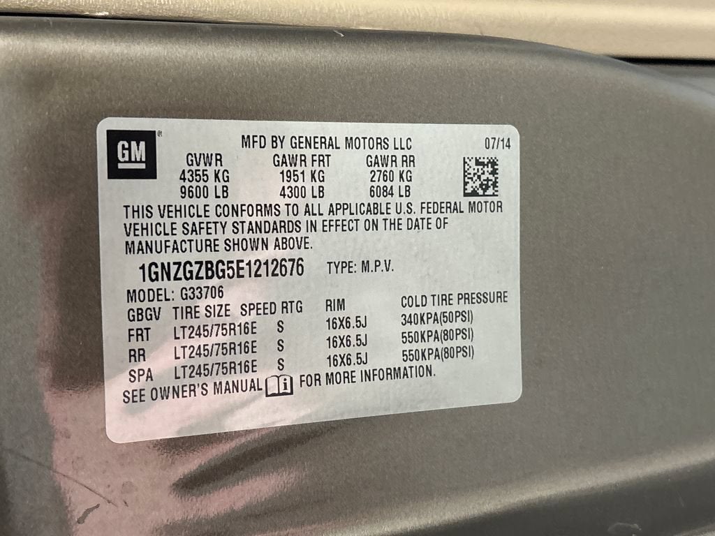 2014 Chevrolet Express Passenger 3500 LS