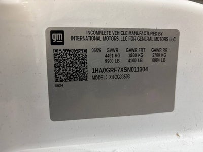 2025 Chevrolet Express Cutaway 3500 1WT