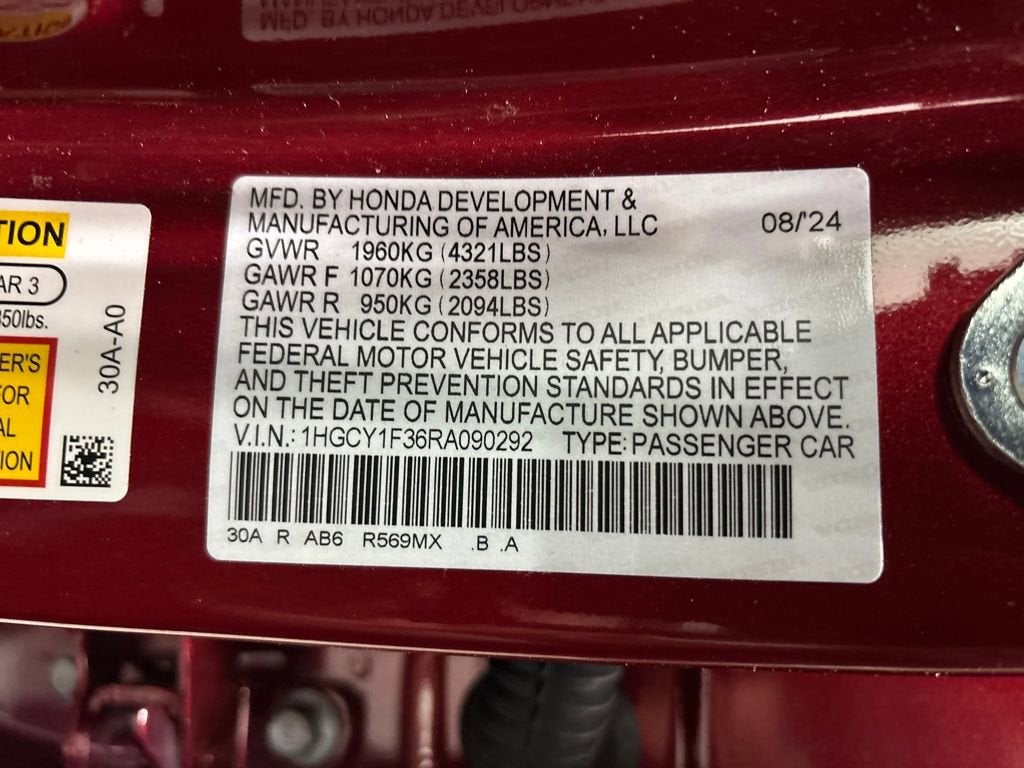 2024 Honda Accord Sedan EX