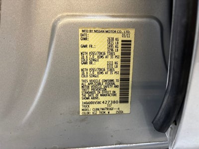 2011 Nissan Frontier SV