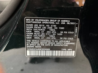 2021 Volkswagen Atlas 3.6L V6 SE w/Technology