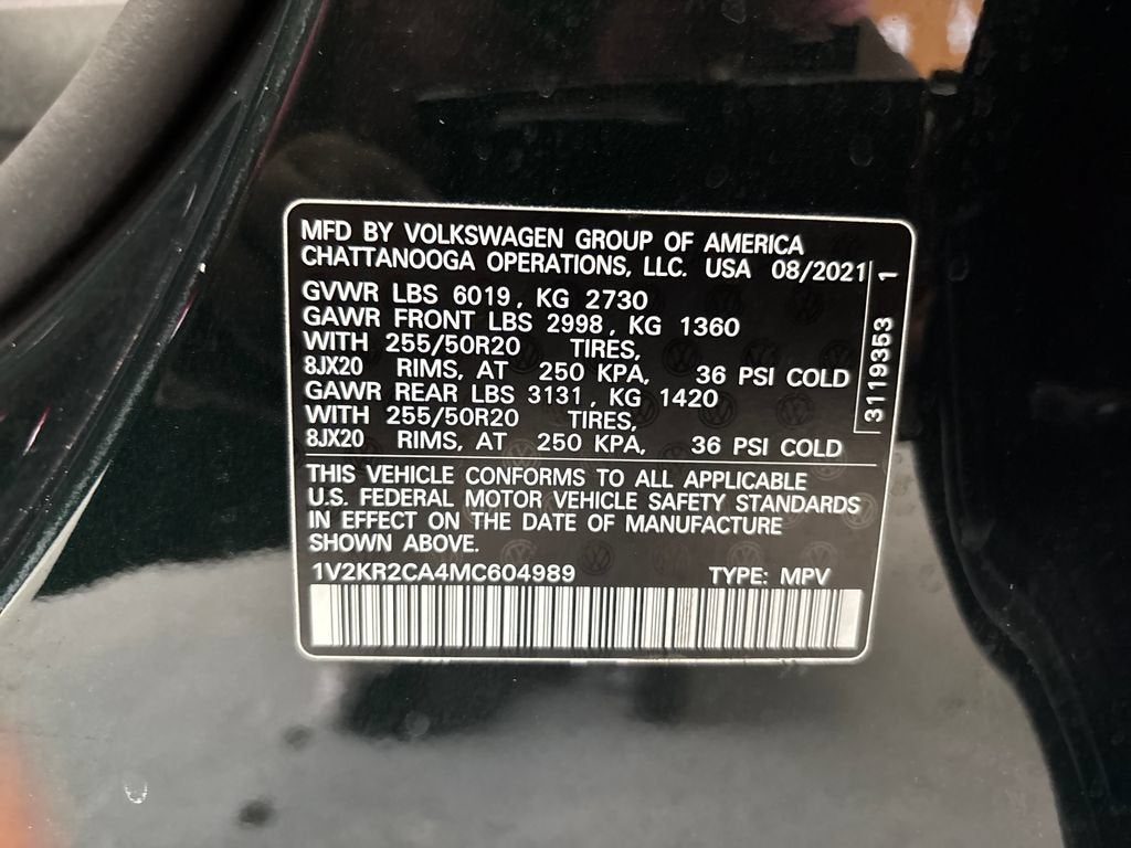 2021 Volkswagen Atlas 3.6L V6 SE w/Technology