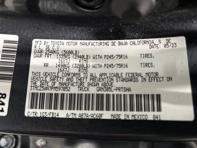 2023 Toyota Tacoma 4WD SR
