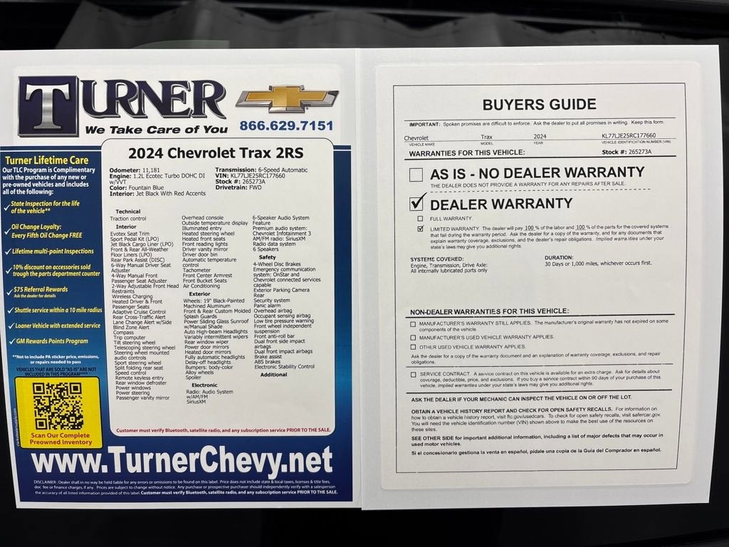 2024 Chevrolet Trax 2RS