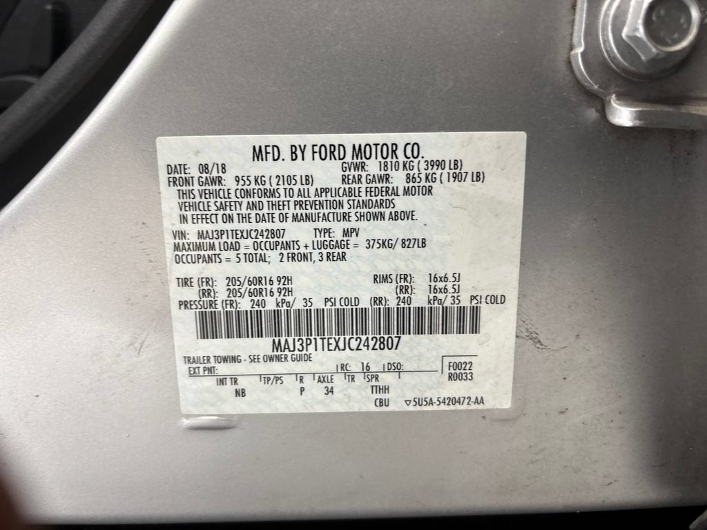 2018 Ford EcoSport SE