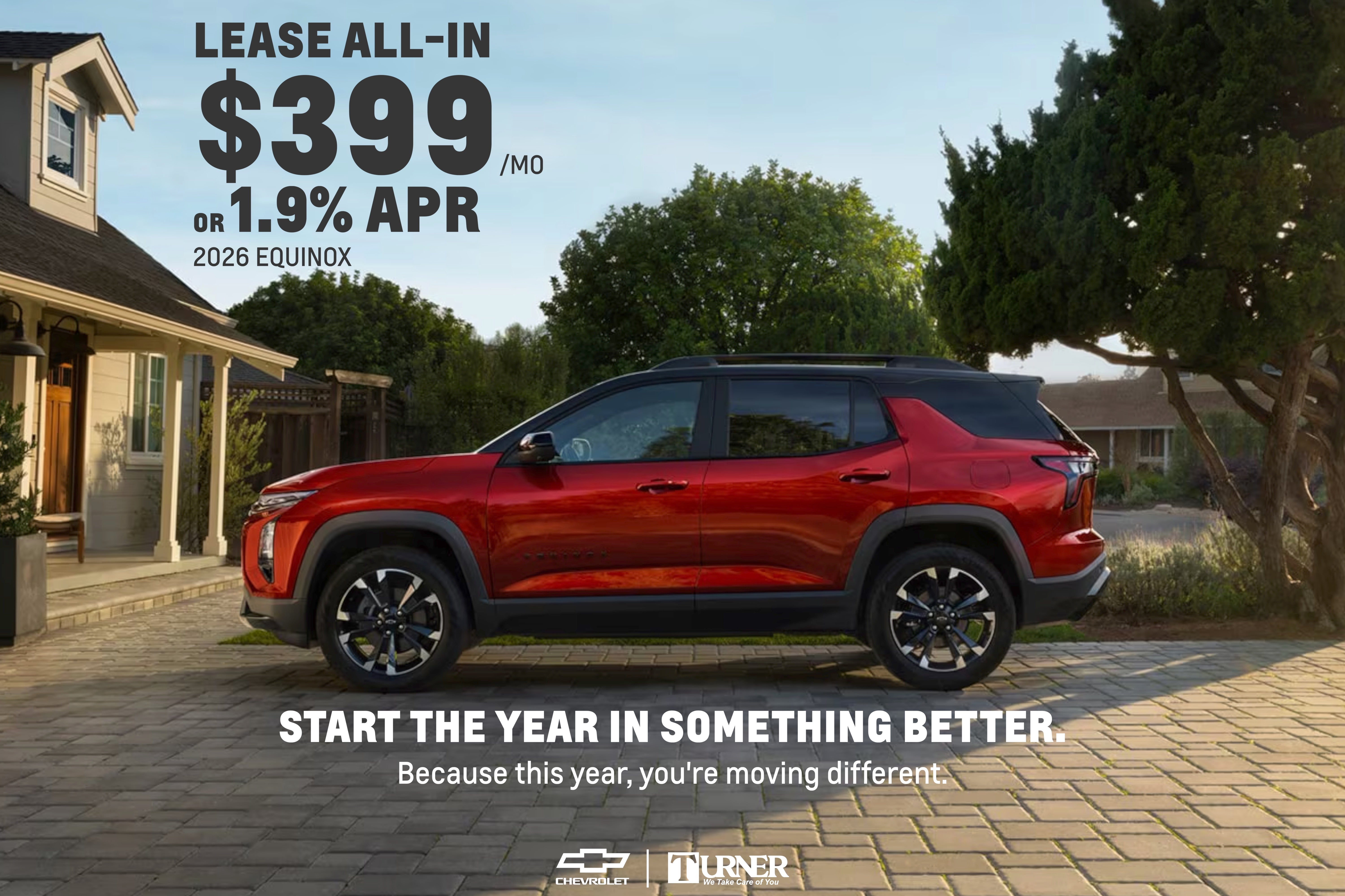 All-in $399 Equinox Lease or 1.9% APR