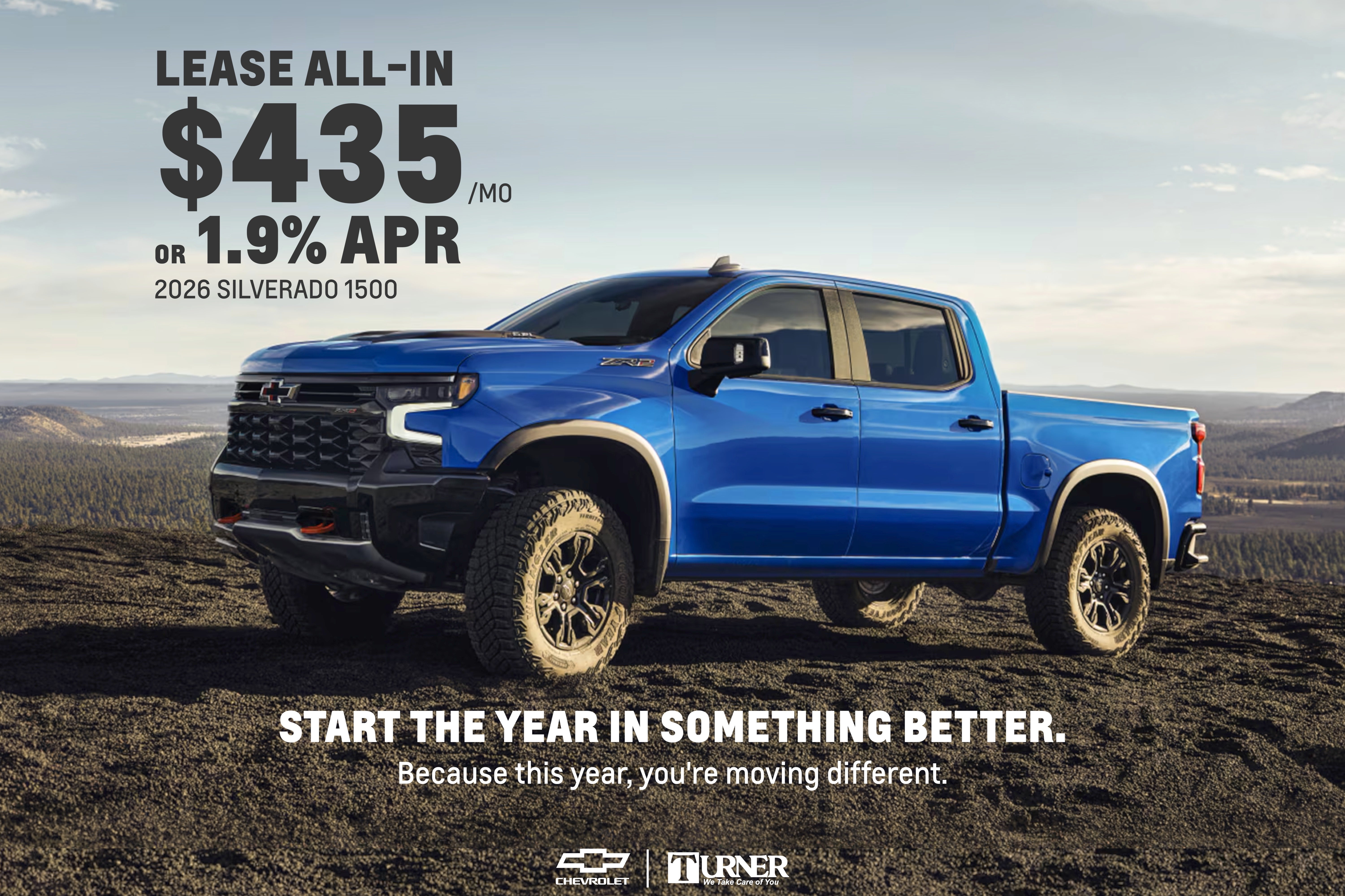 All-in $435 Silverado 1500 Lease or 1.9% APR
